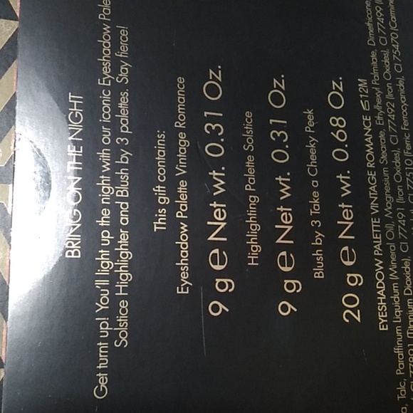 HP!! NWT Sleek Bring On The Night Makeup Set - Picture 5 of 8